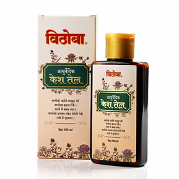 vithoba ayurvedic kesh (hair) oil | ayurvedic anti hairfall hair | hair growth oil reduces hair fall gives soft, strong, long &thick hair | for men & women | 100ml |