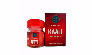 Vithoba KAALI Strong Balm 10g | Ayurvedic Pain Relief & Muscle Relaxant | Effective relief from Headache, Body Pain, Sprain and Cold |