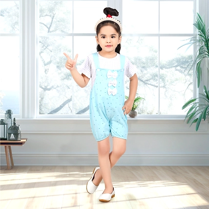 Kideezguild Baby Girl Dungree-1