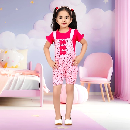 Kideezguild Baby Girl Dungree-1