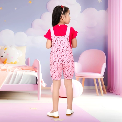 Kideezguild Baby Girl Dungree-2