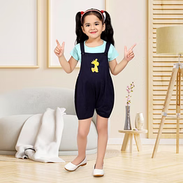 b&n apparelguild girls dugarees 0-5y
