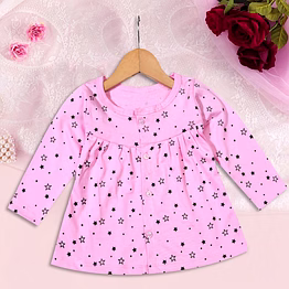 new bon bby printed cotton frock
