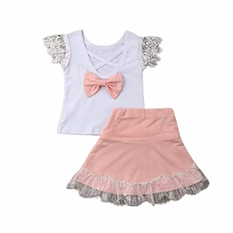 b&n apparel guild girls skirt & top