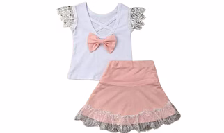 Girls Skirt & Top