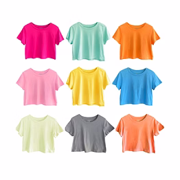 girls cotton crop top