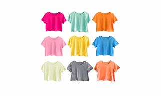 Girls Cotton Crop Top