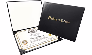 PU Leather Diploma Covers A4 Size Certificate Holders