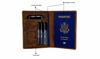 Genuine Leather Passport Cover Leather Passport Holder
