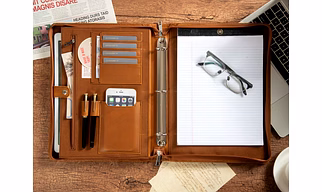 Leather Ring Binder Folder