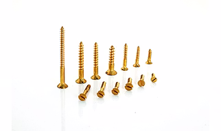 BRASS WOOD SCREW CSK SLOTTED #4X15 MM [DIN 97]