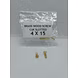 BRASS WOOD SCREW CSK SLOTTED #4X15 MM [DIN 97]-2-sm