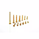 BRASS WOOD SCREW CSK SLOTTED #8X35 MM [DIN 97]-12730619-sm