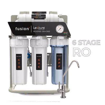lexpure domestic ro system fusion premium 6 stage ro with stand(premium acrylic plate)