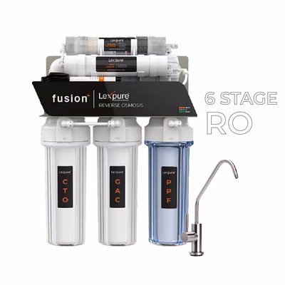 lexpure domestic ro system fusion premium 6 stage ro without stand(premium acrylic plate)