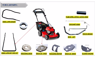 Lawn Mover chassis & Other parts