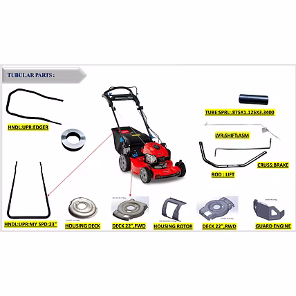 Lawn Mover chassis &amp; Other parts-12730765