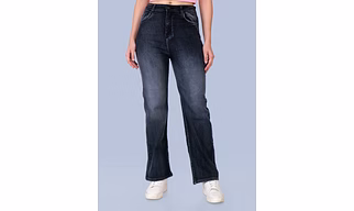Black Flared women Jeans