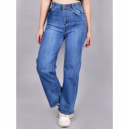 blue flared women jeans