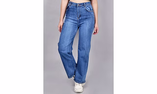 Blue Flared women Jeans