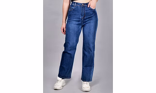Navy Flared women Jeans