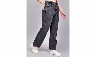 Dark Grey Flared women Jeans