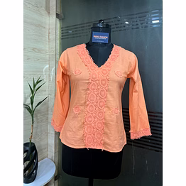 thread bloom embroidered top