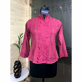 beetblush embroidered top