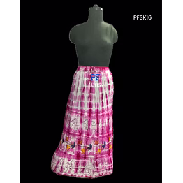 blushwave printed skirt