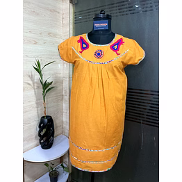 sunsetbloom orange kurti