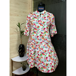bloomweave floral kurti