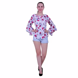 pastelwhirl printed top