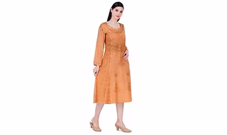 Burnt Sunset Acid Wash Dress