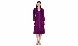 Lavender Smoke Stone Wash Dress