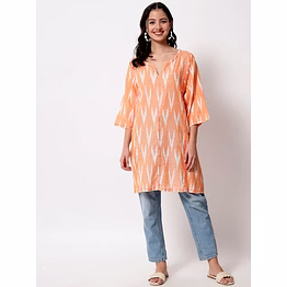 sunflare ikat kurti