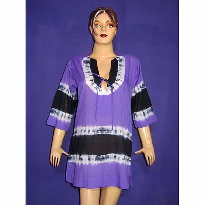 color swirl cotton tie-dye kurti