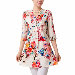 pattern play casual blouse