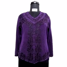 violet fade acid blouse