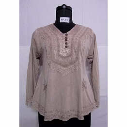 urban cloud acid wash blouse
