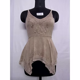 rustic charm acid wash peplum