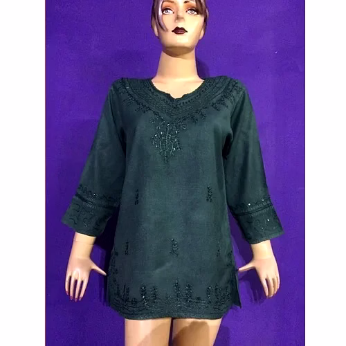 Twilight Moss Acid Wash Tunic image 2