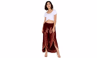 Indigo Swirl Batik Dhoti Pant