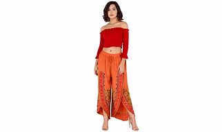 ThreadBloom Embroidered Dhoti Pant