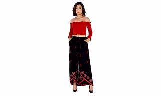 Indigo Drift Batik Palazzo