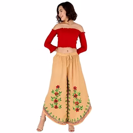 threadgrace embroidered palazzo