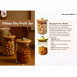 glass dry fruit jar