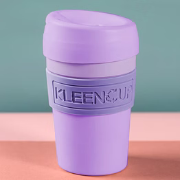 kleencup lilac – reusable travel mugs | bpa-free coffee cup with lid