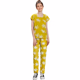 pyjama set -yellow aop