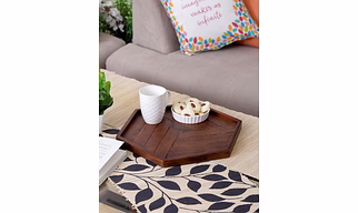 HEX TRAY FOR SERVING COFFEE AND COOKIES
