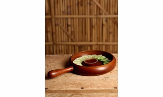 PASTA SERVING PAN WITH HANDLE